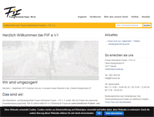 Tablet Screenshot of fif-kassel.de